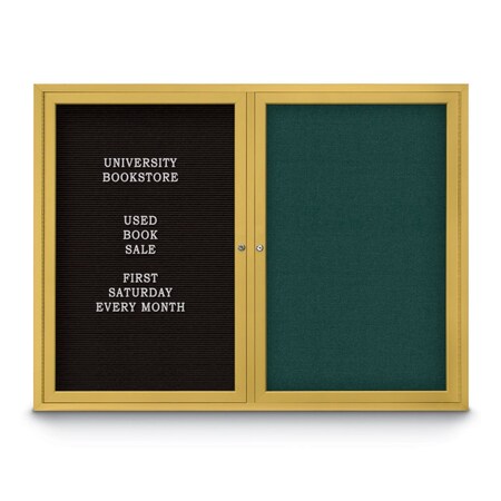 United Visual Products Corkboard, Med Grey/White, 42" x 32" UV4035-WHITE-MEDGRY